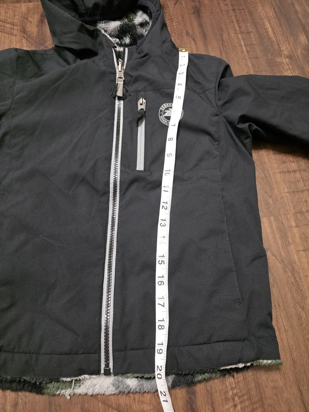 ZeroXPosur Boys' Black Winter Jacket with Hood